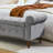 62" Bedroom Tufted Button Storage Bench, Modern Fabric Upholstered Ottoman, Window Bench, Rolled Arm Design For Bedroom, Living Room, Foyer-2013915574