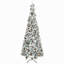 Arbre de Noël artificiel enneigé 9 pi avec des branches de pin réalistes, pommes de pin, baies rouges, ouverture automatique-552941038