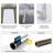6 X 8 Ft Carport Storage Shed, Tools Room, Outdoor Carport Canopy With Rolled Up Zipper Door