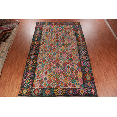 Tapis oriental en laine Kilim 10 x 16