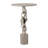 Lagretta Modern Metal and Marble Accent Table with Sculptural Aluminum Base, Contemporary Side Table with Sleek Design and Elegant Stone Top for Home Decor-343800608-343800609