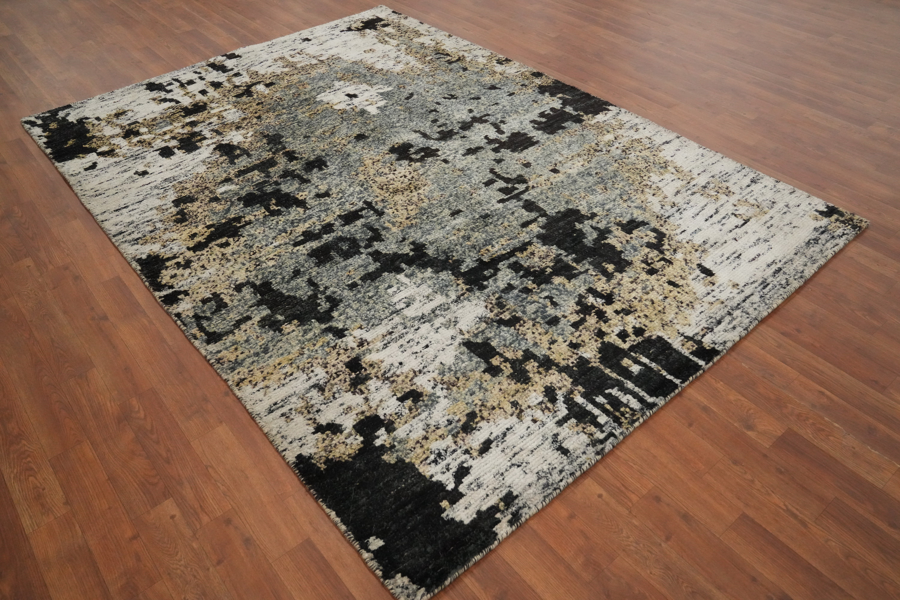 Orren Ellis Modern Abstract Living Room Area Rug 6x8 | Wayfair
