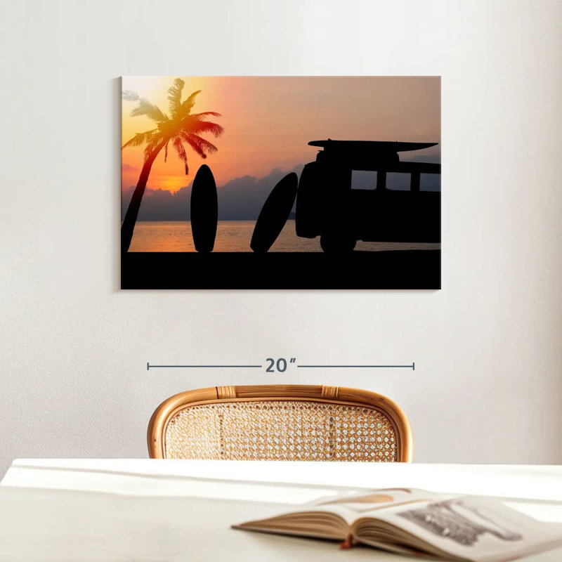 Senne Sunset Surf Trip, 16" H x 24" W