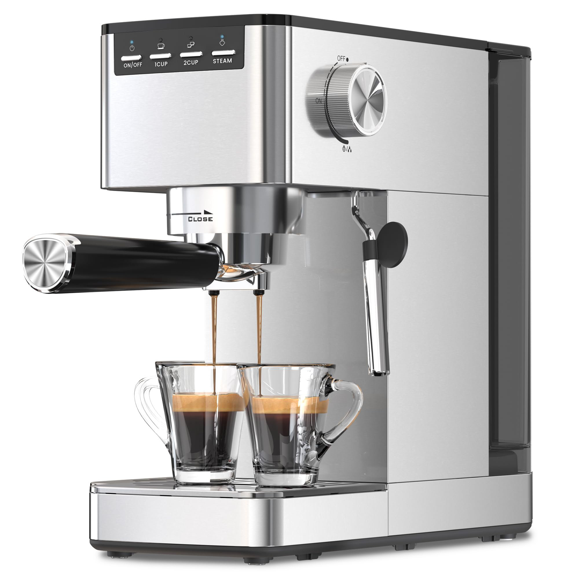 Latte Coffee Machine With Milk Wand SEASONS FURNITURE 20-Bar