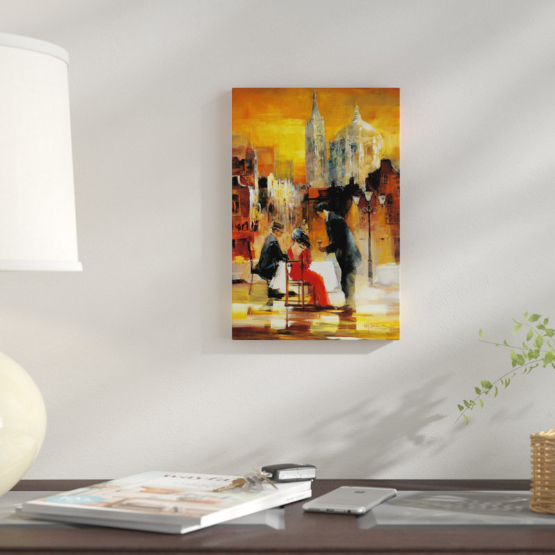 « amour ii », impression sur toile, H 12 po x l 8 po x P 0,75 po, Pas de tapis, Toile tendue