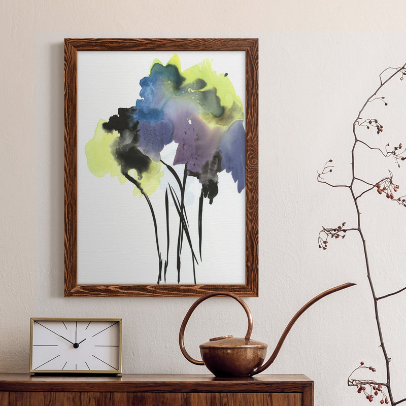 " Nature's Bouquet II " Painting Print, Maple Framed, 31" H x 44" W x 1" D