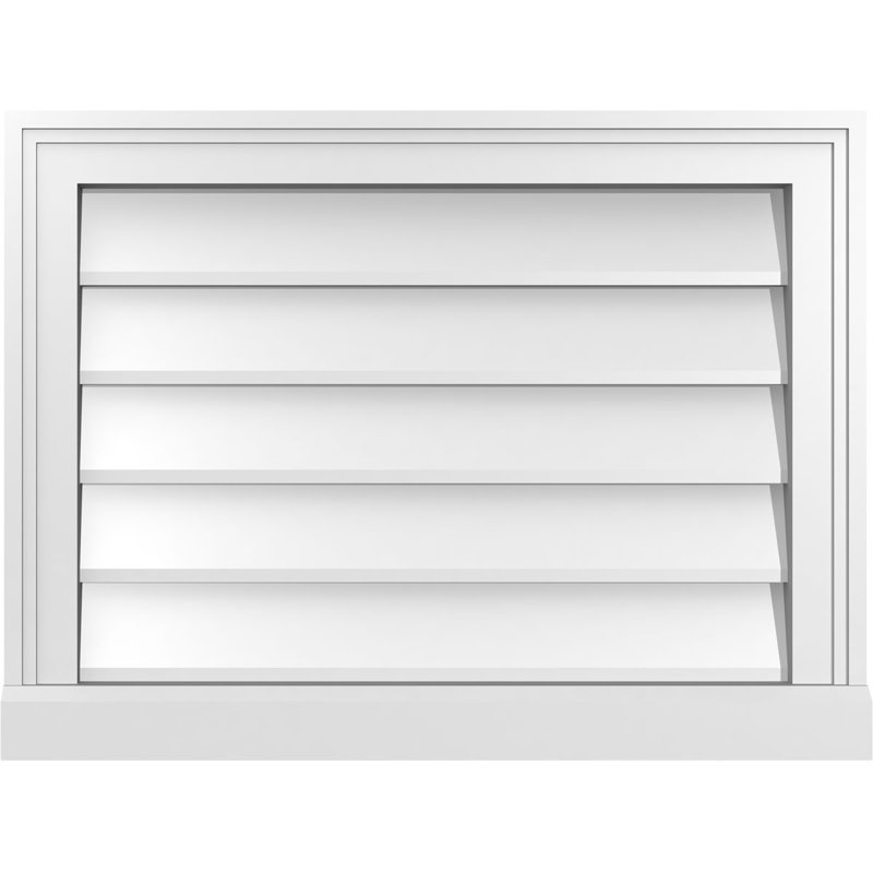 Cadre de seuil Brickmould, brun clair apprêté, H 18 po x l 24 po x P 2 po