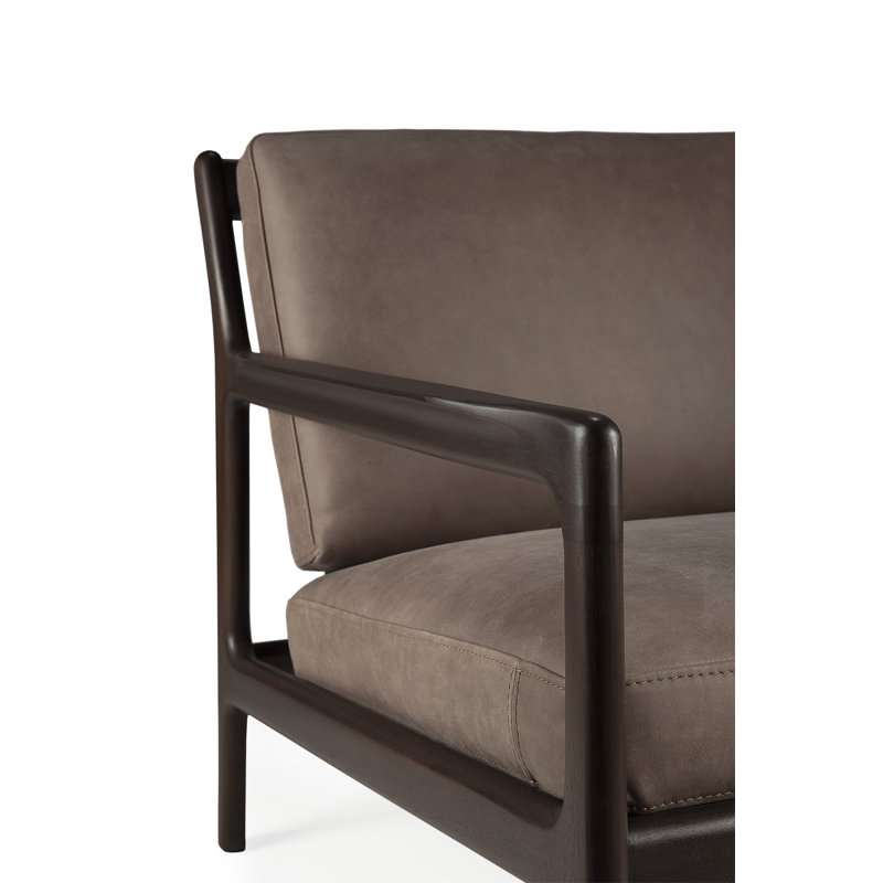 Jack Slipcovered Chair, Terra NuBuck Leather