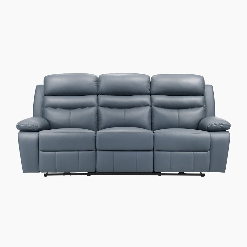 Canapé inclinable électrique 86,5 po Kaniel, Bleu