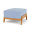 Alpine Outdoor Teak Ottoman-350651370