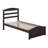 Elliana Solid Wood Platform Bed with Footboard & Built-in Charging Station-87198461-87198462