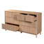 Commode Mid-Century cannelée pour chambre à coucher-1491212632