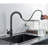 Touch Sensor Kitchen Sink Faucet Pull Down Sprayer Matte Black Single Hand Taps-130721460