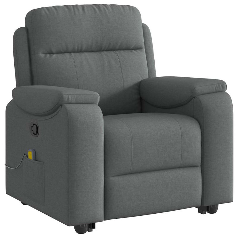  Stand Up Massage Recliner Chair Dark Gray, Gray, Manual Handle/Lever