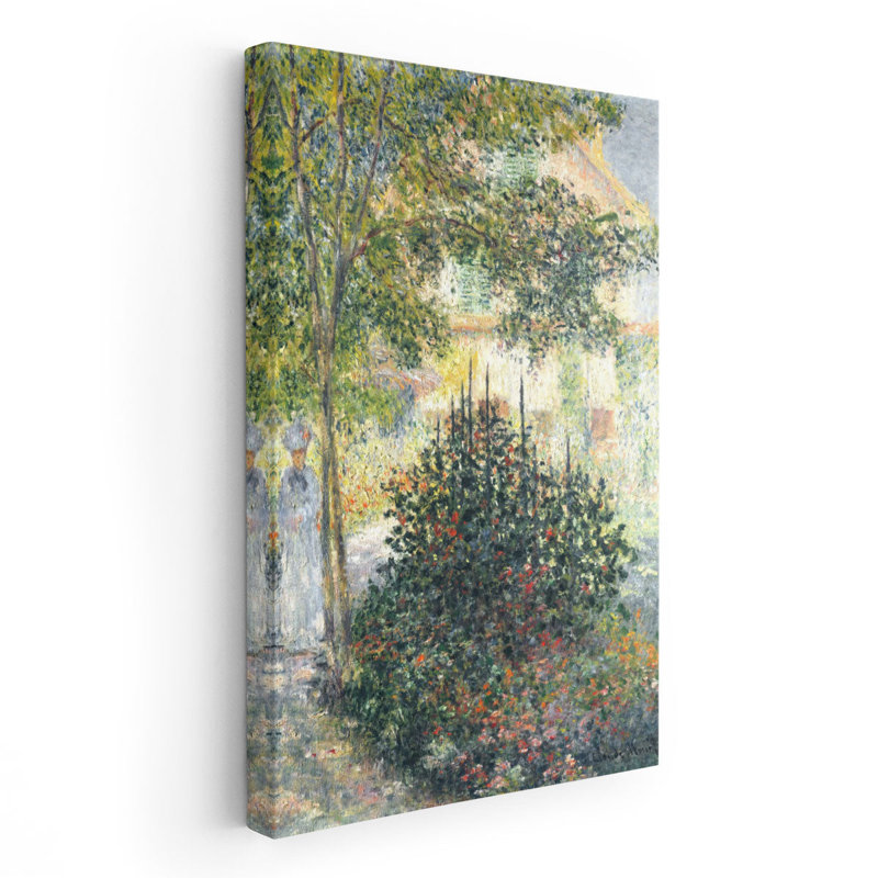 Camille Monet dans le jardin à Argenteuil, 1876, reproduction d'art sur toile, H 24 po x l 16 po