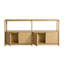Open Plan Low Bookcase with Storage-836359043-836359041