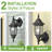 Exterior Motion Wall Sconces Outdoor 2-Pack-1123732075