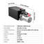 Unité hydraulique de 10 pintes, pompe de remorque à simple effet, pression de surpression maximale de 3200 PSI et débit de 0,91 GPM, pompe hydraulique à courant continu de 12 V avec réservoir en métal pour le levage de la voiture