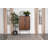  Jesaiah 2-door Home Bar Cabinet Wine Storage Walnut and Black