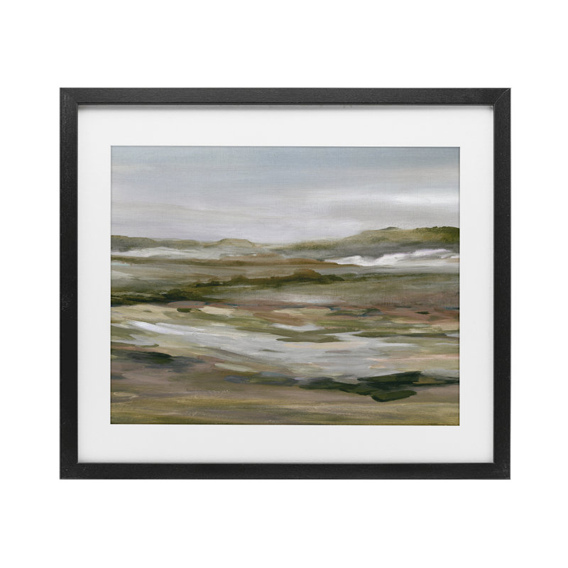 «Natural Meadow», reproduction d'art encadrée sous verre par Horizon, H 17 po x l 21 po, Cadre noir minuit sous verre