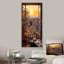 «Sunset Florals Windows View In Italy IV», art mural floral-34550214-660688