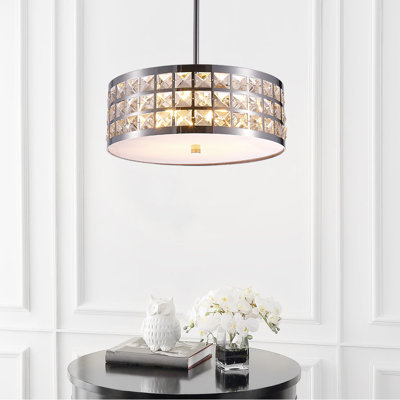 Luminaire suspendu chromé Hermoza