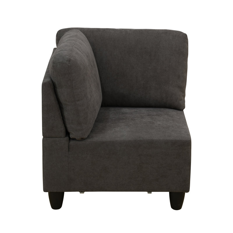Marijonas Upholstered Accent Chair, Brown Fabric