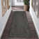 Braided Printed Texture Machine Washable Rug with Rubber Backing for Living Room Non-Slip Dining Room Rug Easy-Cleaning Floor Carpet for Bedroom