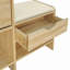 Armoire de rangement pour chaussures en rotin de 47,2 po avec 2 tiroirs rabattables, un tiroir de rangement et un banc pour l'entrée et le couloir