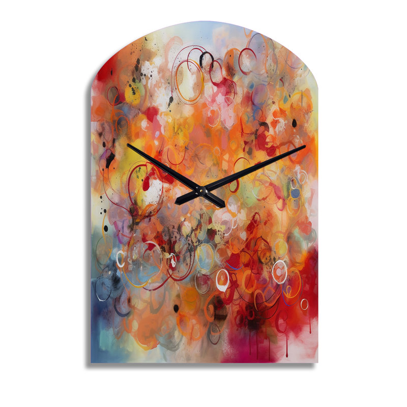 Horloge géométrique en métal Bischoff, Moyenne