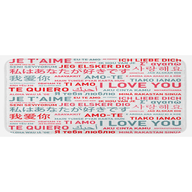 Tapis de cuisine love