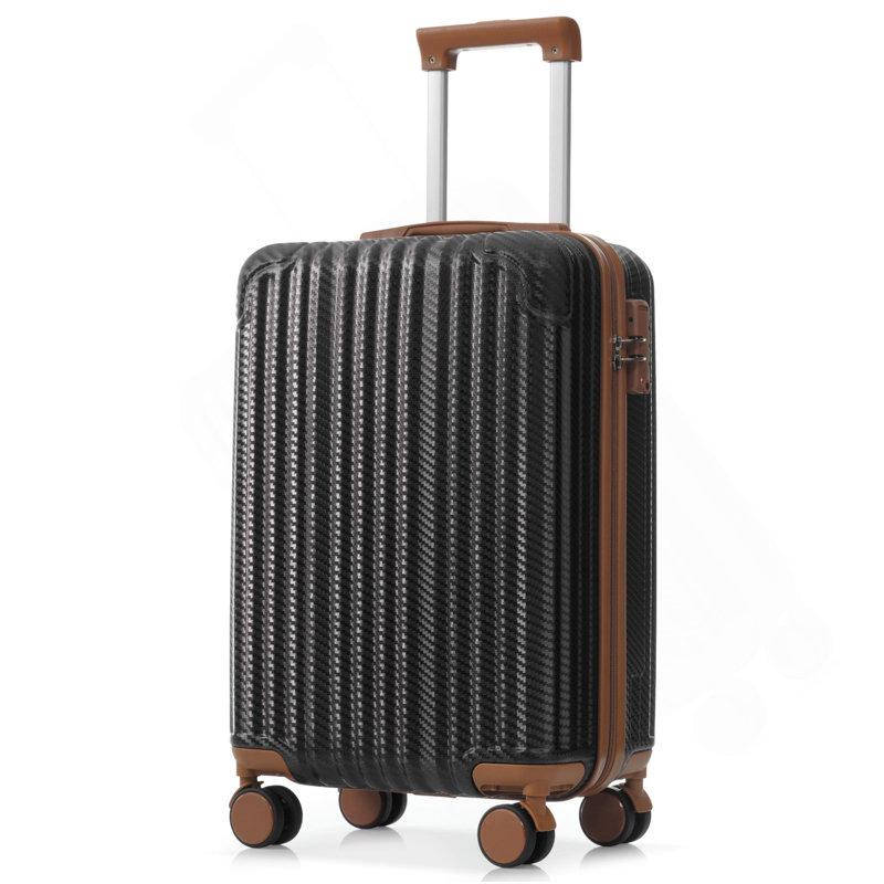 Ensemble 6 pièces de bagage, valise rigide en ABS avec roues pivotantes, verrou TSA, crochets latéraux, bagage à main léger et bagage à main