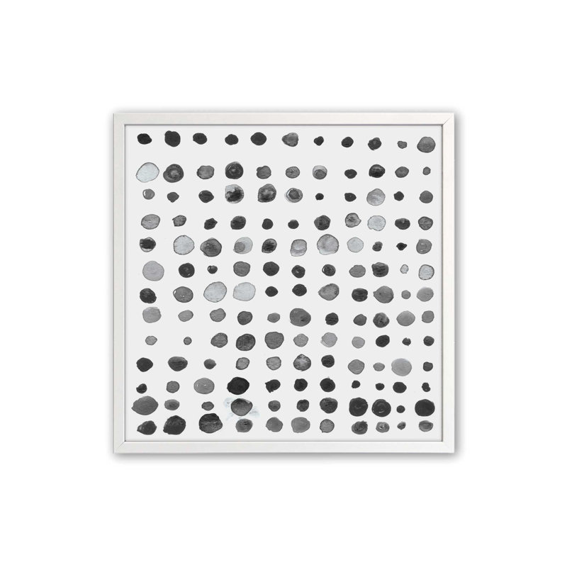Commande en noir et blanc, H 17,5 po x l 17,5 po, Blanc opaque