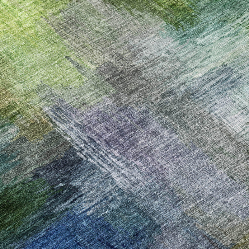 Machine Washable Indoor/Outdoor Chantille ACN2738 Modern Rug, Green, 9' x 12'