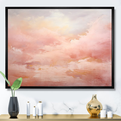 Palette Pink Cloud Horizon - Abstract Shapes Wall Art