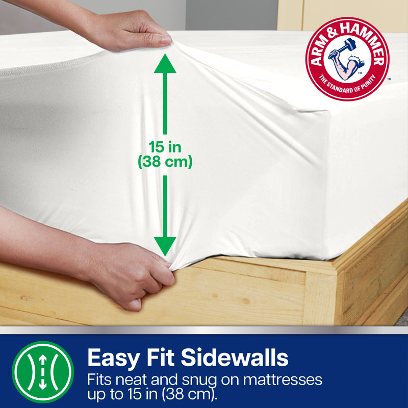 Protège-matelas à fermeture à glissière avec performance Tencel Arm & Hammer, Simple
