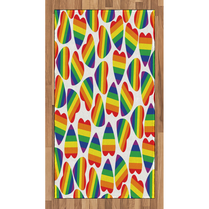 Tapis décoratif Pride, Rectangle 2 pi 7 po x 5 pi