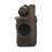 19.75" High Weather Resistant Floor Fountain With Light, 3 Tier Outdoor Fountain, Brown + Gray