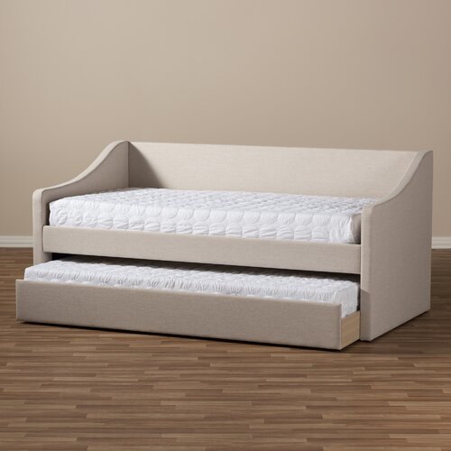Lark Manor Brookston Upholstered Daybed with Trundle & Reviews | Wayfair