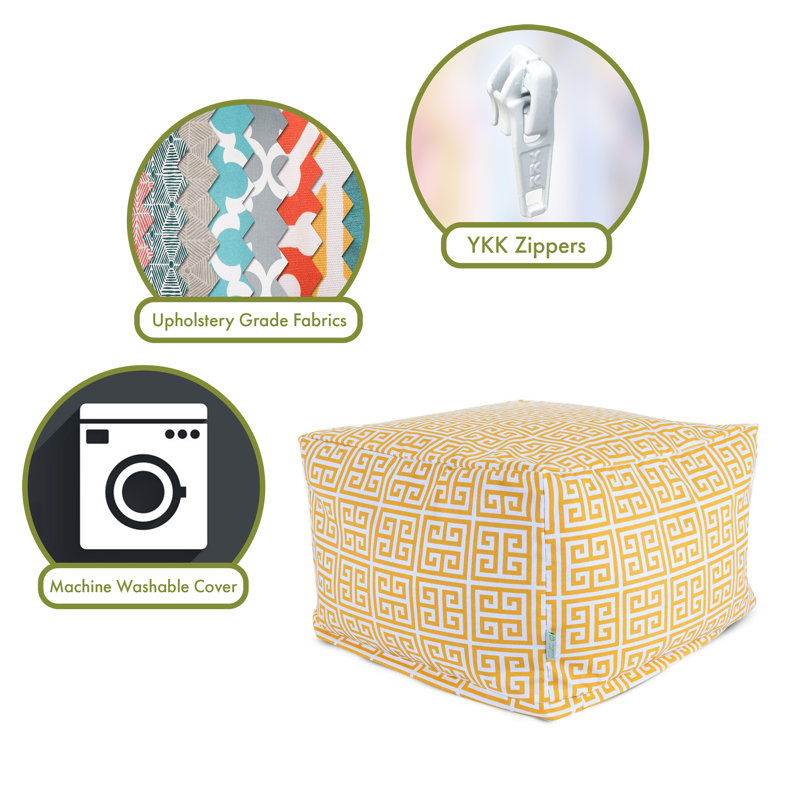 Jersi Outdoor Ottoman, Citrus