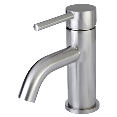 Robinet pour salle de bain à poignée simple et un trou à fixation sur comptoir et bonde mécanique Kingston Brass Concord