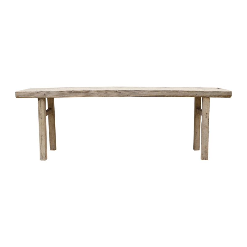 95'' Weathered Wash Solid Wood Console Table with Storage