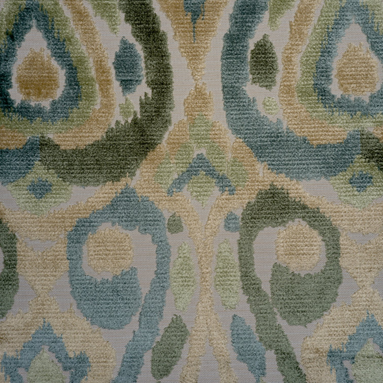 Kasuri - Tear Drop Design Cut Velvet Upholstery Fabric