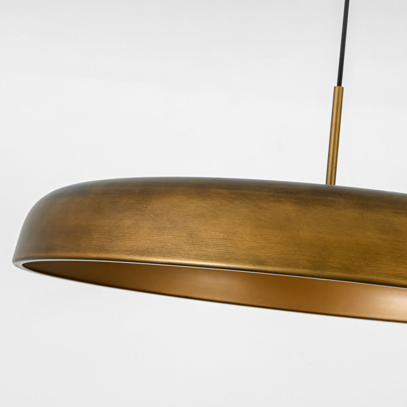Luminaire suspendu pour îlot de cuisine à 3 lumières 29,3 po Lebone, L 29,3 po x P 29,3 po x H 6,3 po