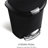 Simplehuman 50 Liter / 13 Gallon Semi-Round Kitchen Step Trash Can with Secure Slide Lock, Plastic-11266103