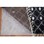 Tapis noir indien fait à la main 5 x 8 po