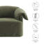 Fauteuil surdimensionné en tissu Lark-109729078