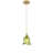 1-lamp green dimmable glass pendant light