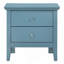 Teal Elegance Nightstand With Drawers