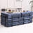 Convertible 78.5" Fold Out Couch Bed In Blue Corduroy, 3 - Seater Futon With Foam Spring Floor Mattress And 2 Pillows For Living Room Corduroy Folding Pillows, Bed, Apartment Office-175622208